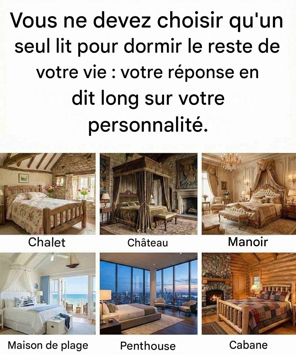 Vous ne devez choisir qu’un seul lit pour le restant de vos jours — Votre choix en dit plus que vous ne le pensez