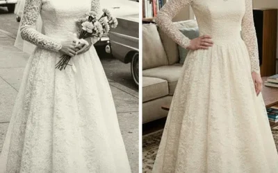 J’ai décidé de porter la robe de mariée de ma grand-mère en son honneur – mais en la retouchant, j’ai découvert un mot caché qui révélait la vérité sur mes parents.