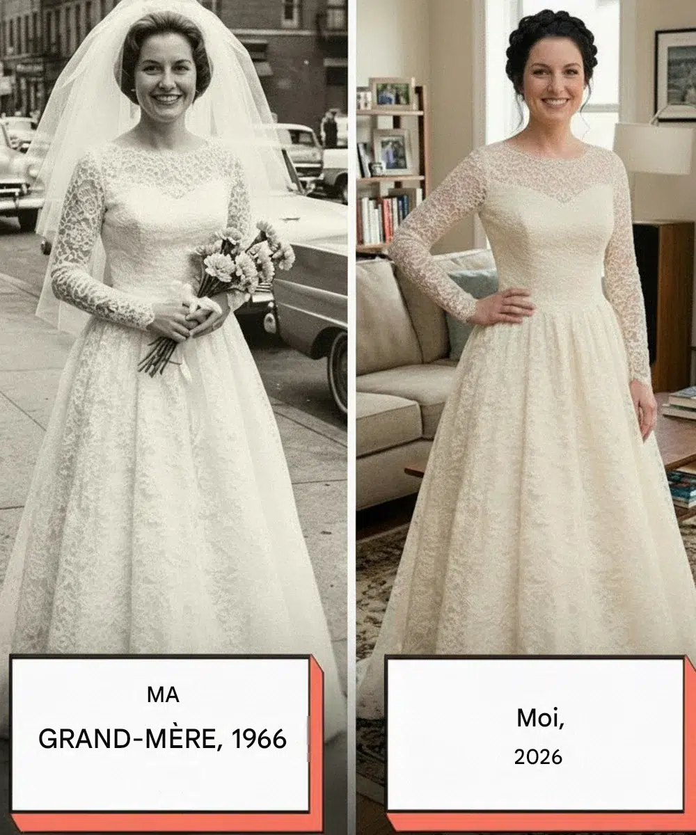 J’ai décidé de porter la robe de mariée de ma grand-mère en son honneur – mais en la retouchant, j’ai découvert un mot caché qui révélait la vérité sur mes parents.