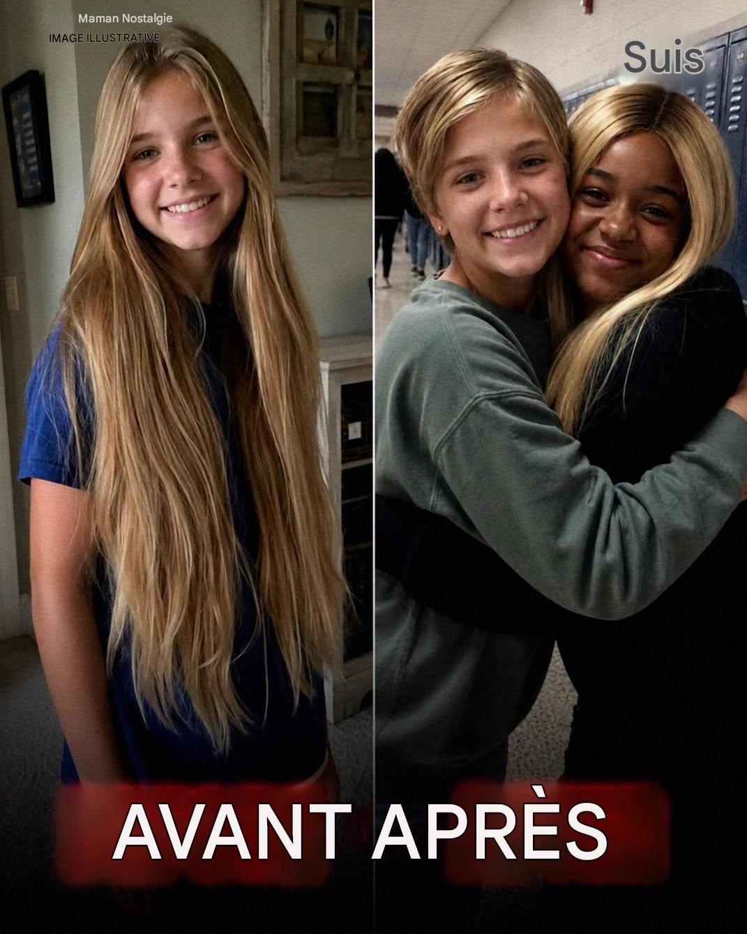 Ma fille de 12 ans s’est coupé les cheveux pour une fille atteinte d’un cancer – puis le directeur a appelé et a dit : « Vous devez venir maintenant et voir de vos propres yeux ce qui s’est passé. »