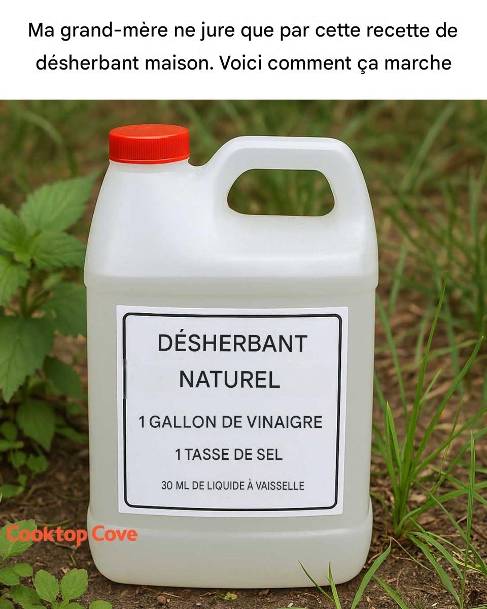 Ma grand-mère ne jure que par cette recette de désherbant maison. Voici comment elle fonctionne.