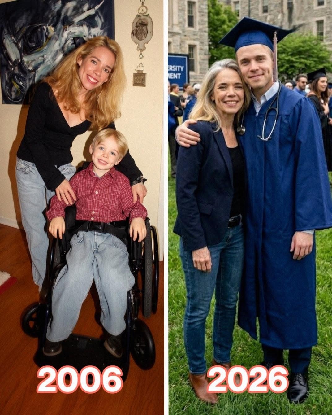 Mon mari a quitté l’hôpital dès la naissance de notre fils handicapé, mais vingt-cinq ans plus tard, il s’est présenté à la remise des diplômes et a été publiquement anéanti par la vérité.