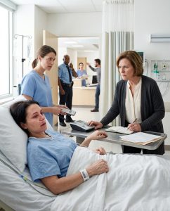 La tonalité de déconnexion résonna dans la chambre d’hôpital – Aurélia