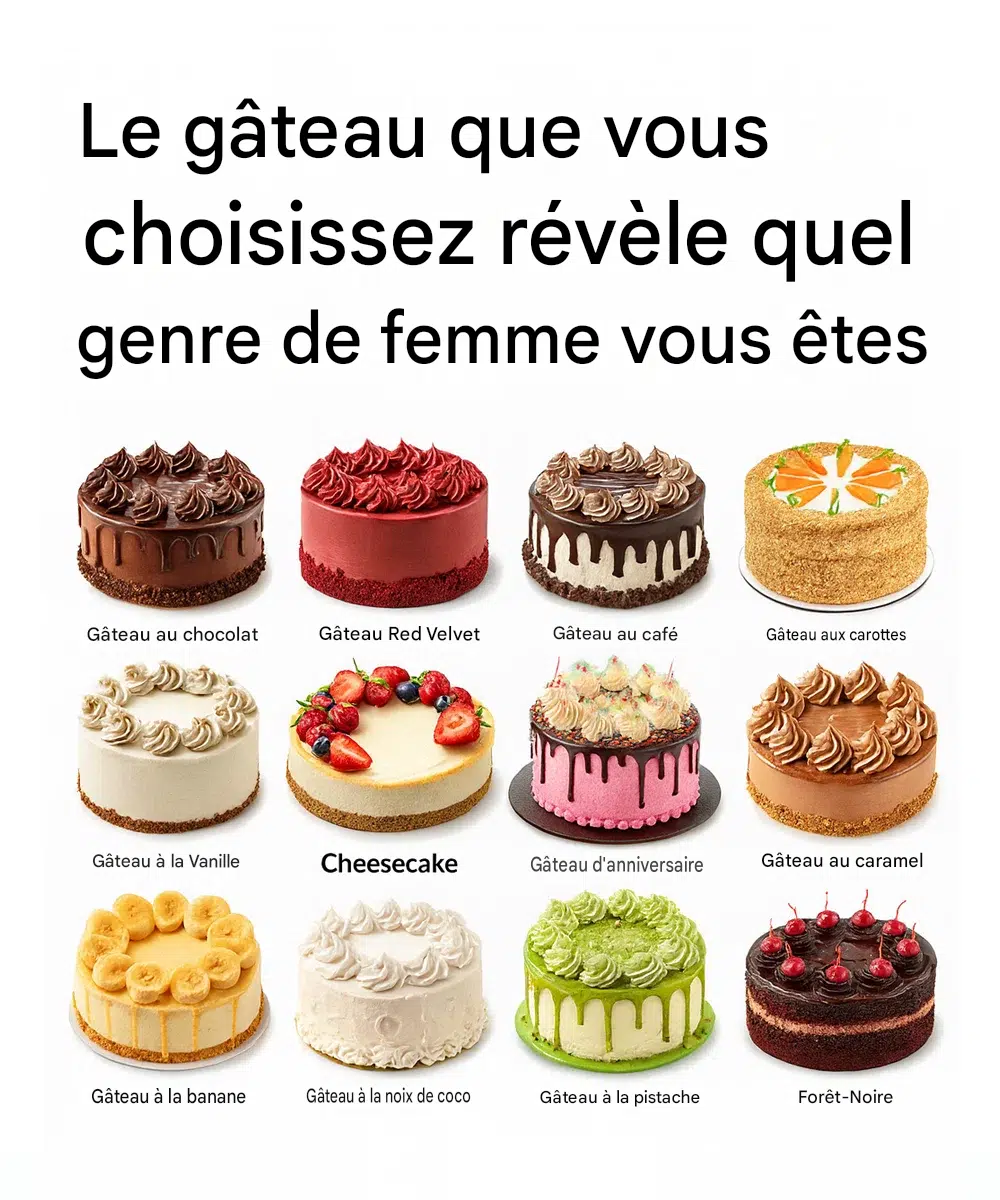 Le gâteau que vous choisissez révèle quel genre de femme vous êtes 🍰✨