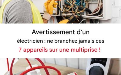 7 appareils électroménagers que vous ne devriez jamais brancher sur une rallonge.