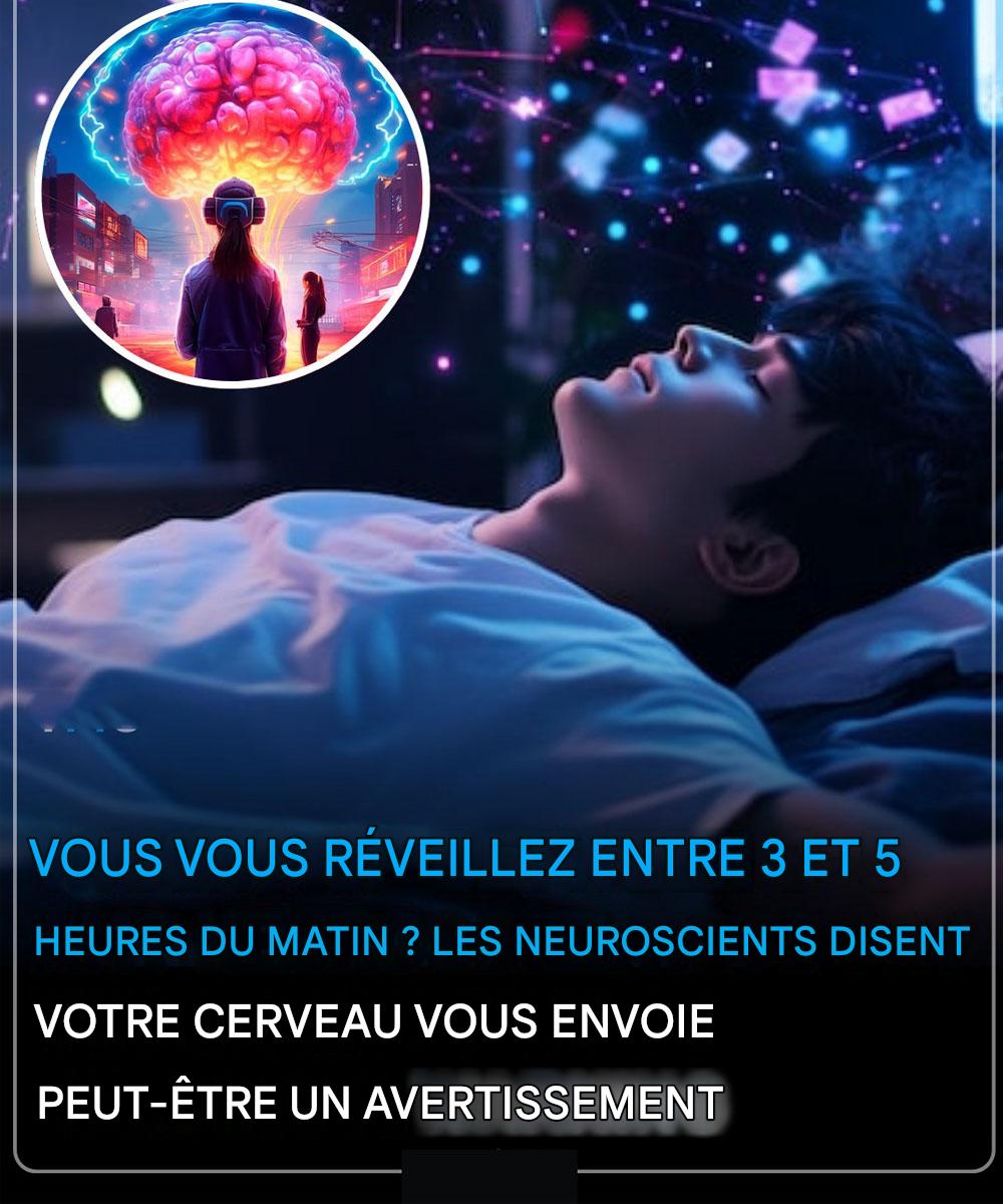 Vous vous réveillez entre 3h et 5h du matin ? Les neuroscientifiques affirment que votre cerveau pourrait envoyer un signal d’alarme.