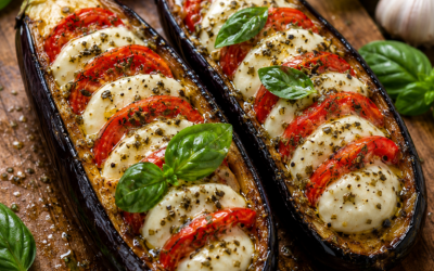 Aubergines Farcies à la Tomate et à la Mozzarella : Une Recette Méditerranéenne Savoureuse