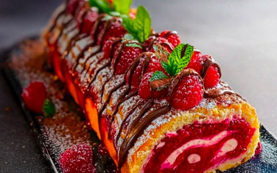 Roulé Gourmand Framboise & Chocolat 17/05/2026 / Par Chef N