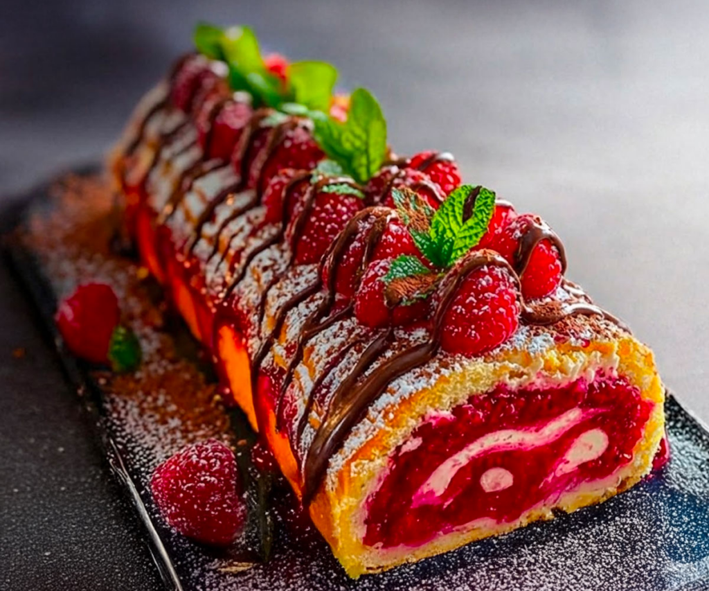 Roulé Gourmand Framboise & Chocolat 17/05/2026 / Par Chef N