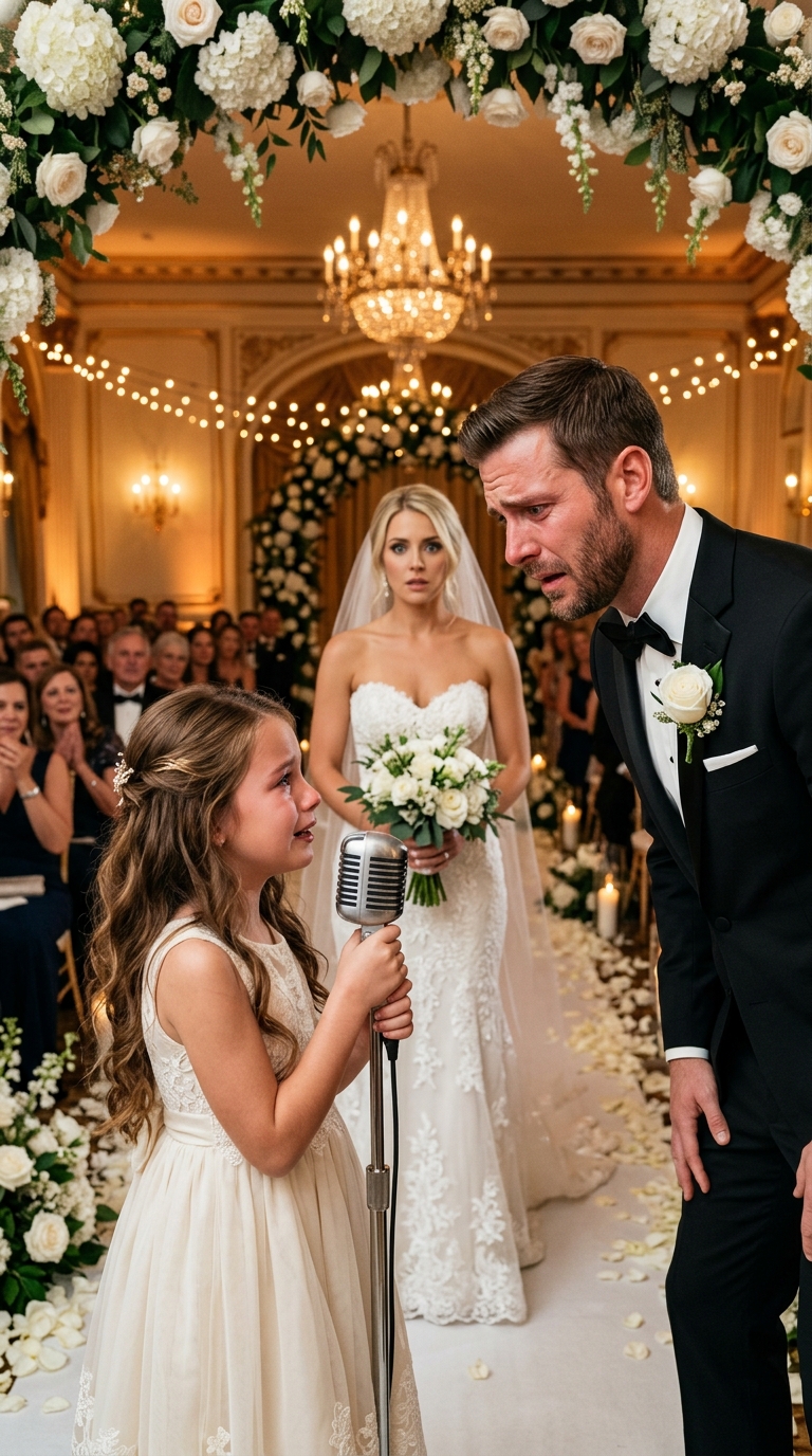 Ils ont laissé la petite fille chanter pour plaisanter, puis un vers de sa chanson a fait que le marié a interrompu sa propre cérémonie de mariage.