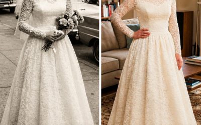 J’ai décidé de porter la robe de mariée de ma grand-mère en son honneur – mais en la retouchant, j’ai trouvé un mot caché qui révélait la vérité sur mes parents.