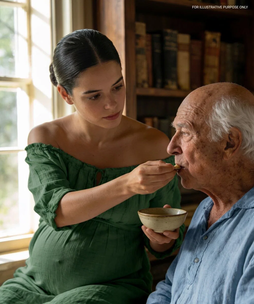 J’ai épousé mon voisin de 80 ans pour sauver sa maison… et puis je suis tombée enceinte et sa famille est venue me réclamer du sang.