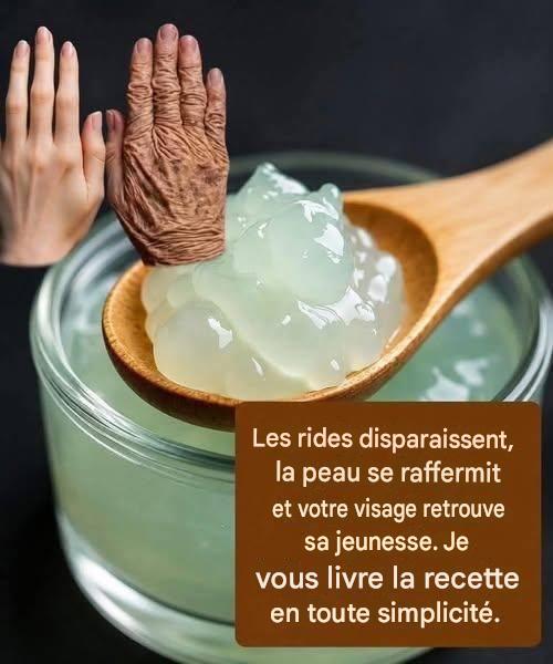 Les rides disparaissent, la peau se raffermit et votre visage retrouve sa jeunesse ! Pour continuer à recevoir mes recettes, dites simplement… Merci !