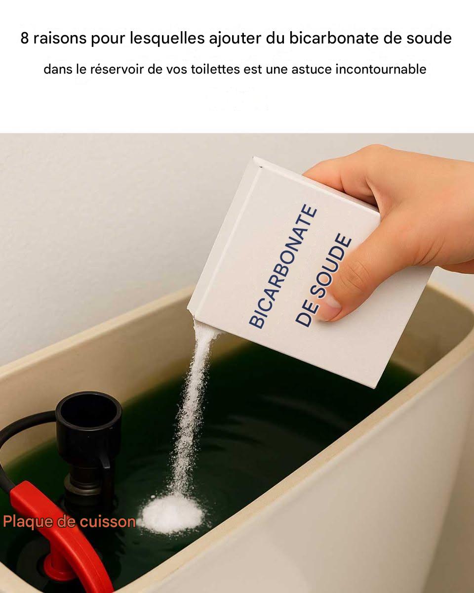 8 raisons pour lesquelles ajouter du bicarbonate de soude dans le réservoir de vos toilettes est une astuce incontournable