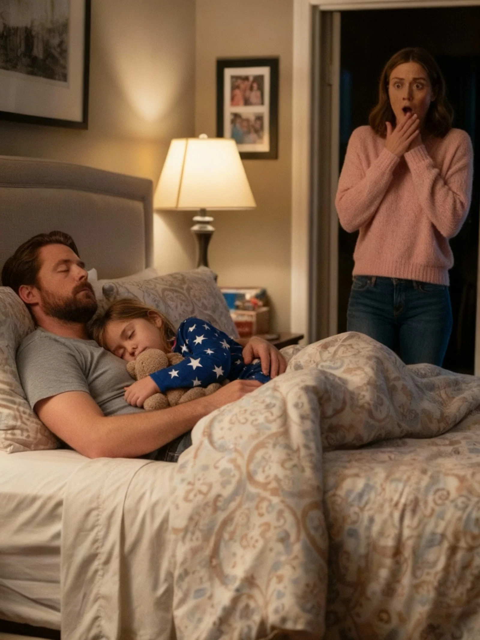 Une fillette de huit ans dort seule, mais chaque matin elle se plaint que son lit est « trop petit ». Lorsque sa mère consulte les images de la caméra de sécurité à 2 heures du matin, elle fond en larmes en silence…