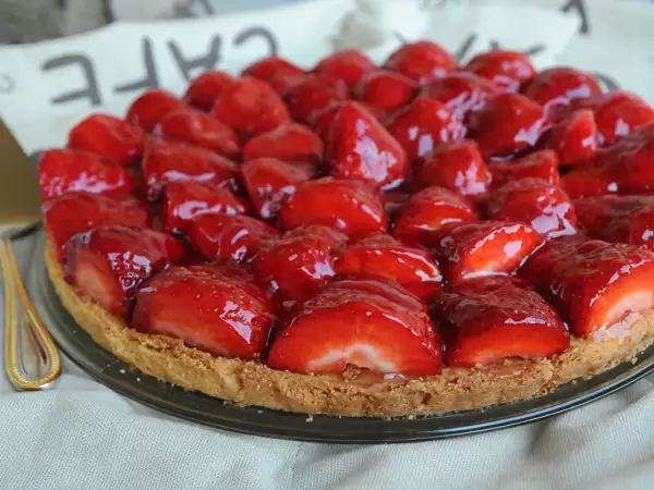 Tarte amandine aux fraises